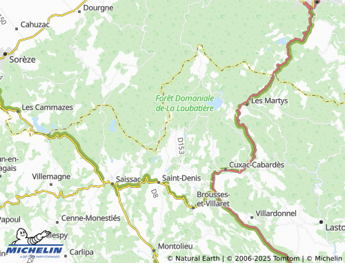 MICHELIN Lacombe map - ViaMichelin