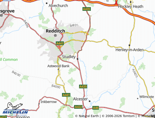 Mapa MICHELIN Studley - ViaMichelin