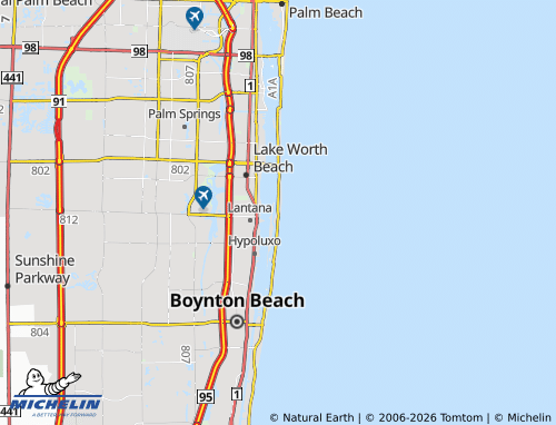 Carte MICHELIN South Palm Beach - ViaMichelin