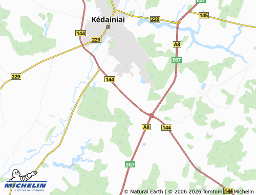 Mappa MICHELIN Medekšiai - ViaMichelin