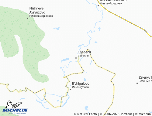 MICHELIN-Landkarte Chebenli - ViaMichelin