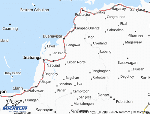 MICHELIN Lapacan Norte map - ViaMichelin
