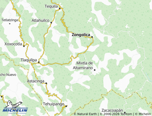 MICHELIN Tzatzaca map - ViaMichelin
