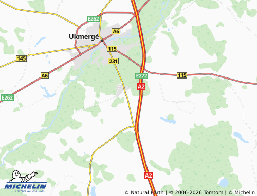 MICHELIN Vaitkuškis map - ViaMichelin