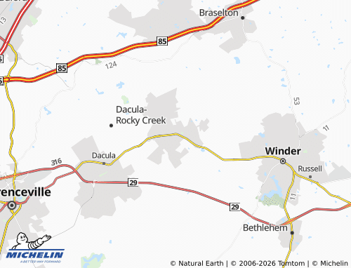 Mappa MICHELIN Auburn - ViaMichelin