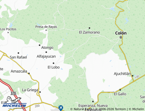 Mapa MICHELIN El Mezote - ViaMichelin