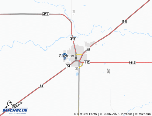Mapa MICHELIN Guymon - ViaMichelin