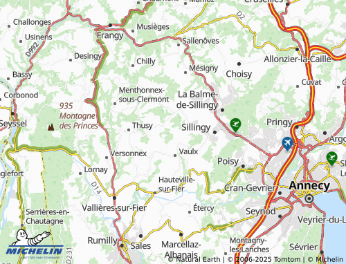 MICHELIN Frênes map - ViaMichelin