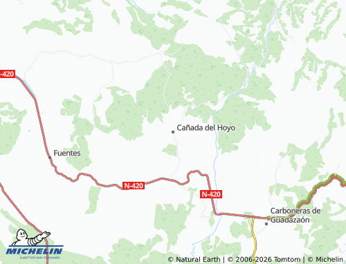Mapa MICHELIN Cañada del Hoyo - ViaMichelin