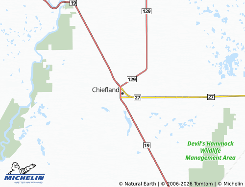 Carte MICHELIN Chiefland - ViaMichelin