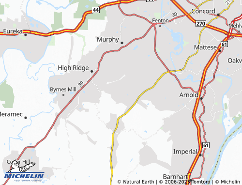 MICHELIN Rock Creek map - ViaMichelin