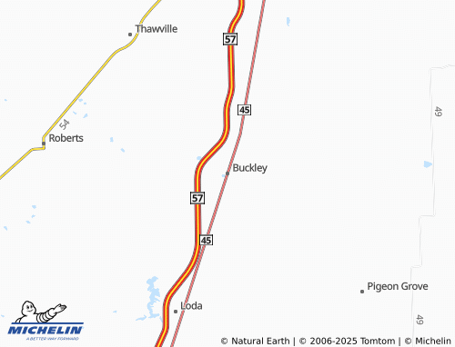 MICHELIN Buckley map - ViaMichelin