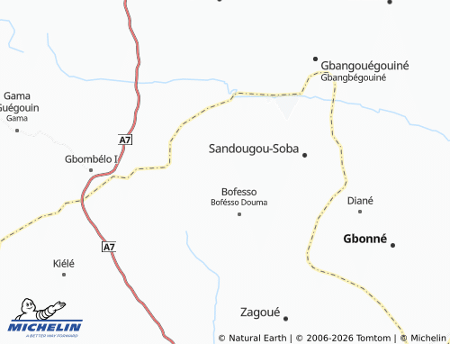 Mapa MICHELIN Irogouélé - ViaMichelin