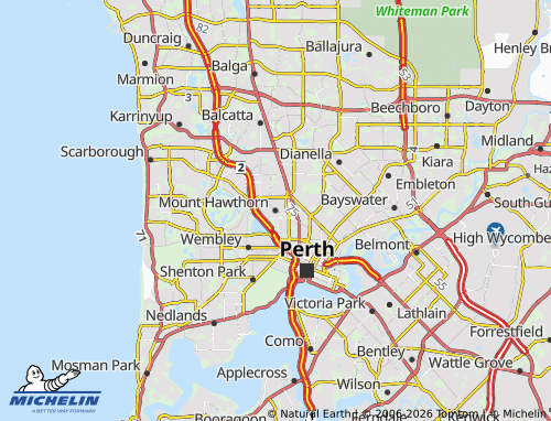 Kaart MICHELIN Mount Hawthorn - ViaMichelin