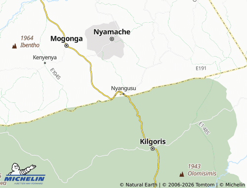 Mappa MICHELIN Nyangusu - ViaMichelin