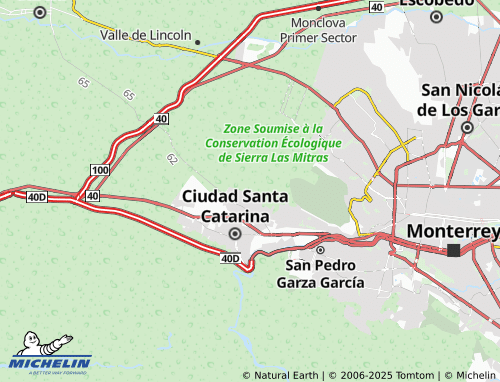 Mapa MICHELIN Misión de Santa Catarina Tercer Sector Diamante - ViaMichelin