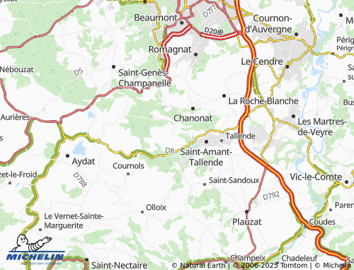 MICHELIN Chadrat map - ViaMichelin
