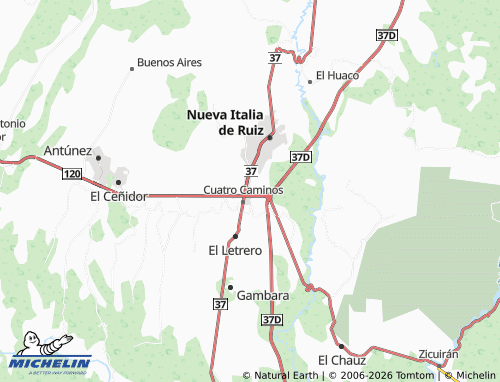 Mappa MICHELIN Cuatro Caminos, Costa Azul - ViaMichelin