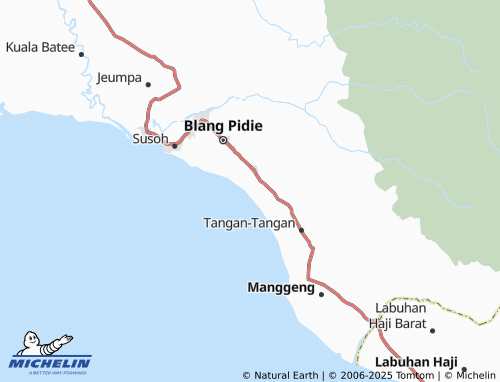 MICHELIN Ujung Tanah map - ViaMichelin