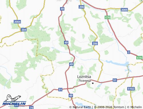 MICHELIN Manastirsko map - ViaMichelin