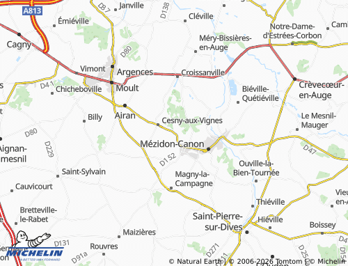 MICHELIN Ouézy map - ViaMichelin