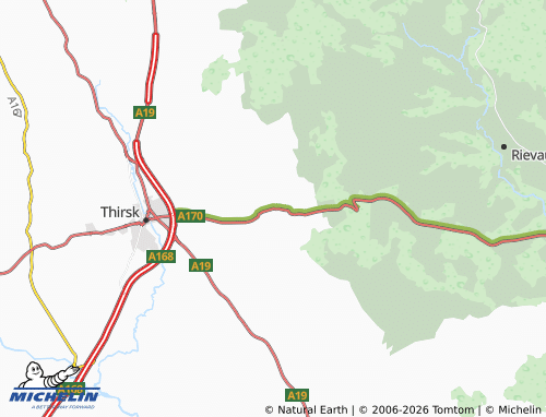 Carte MICHELIN Sutton-under-Whitestonecliffe - ViaMichelin