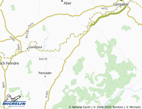 MICHELIN Llanllwni map - ViaMichelin
