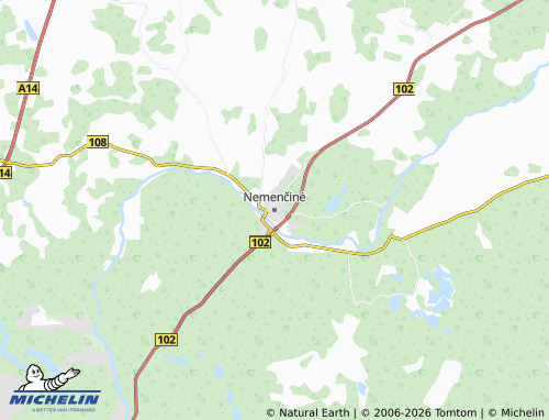 Mappa MICHELIN Nemenčinė - ViaMichelin