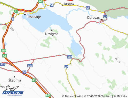 Mapa MICHELIN Pridraga - ViaMichelin