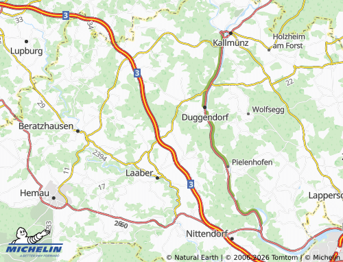 Mapa MICHELIN Brunn - ViaMichelin