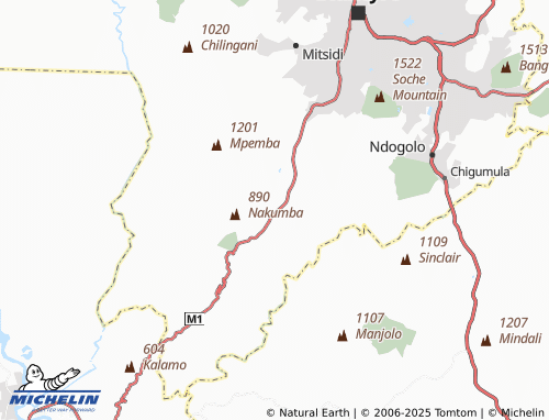 MICHELIN Mkwapatira map - ViaMichelin