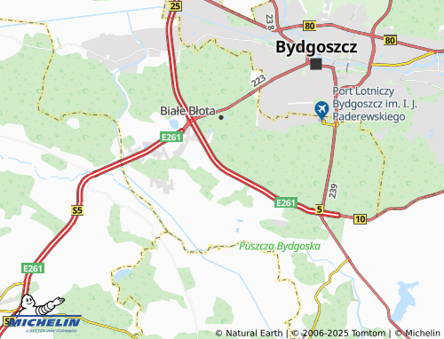 MICHELIN Ciele map - ViaMichelin