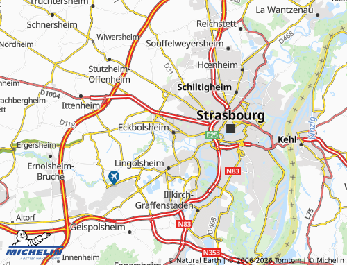 Mapa MICHELIN Eckbolsheim - ViaMichelin