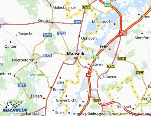 MICHELIN Maaseik map - ViaMichelin