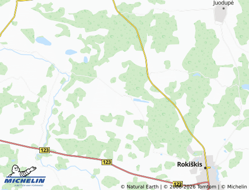 MICHELIN-Landkarte Žiobiškis - ViaMichelin