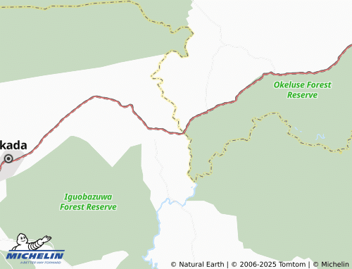 MICHELIN Ogbesse map - ViaMichelin