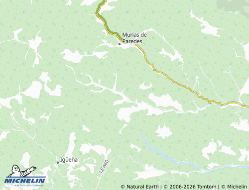MICHELIN Posada de Omaña map - ViaMichelin