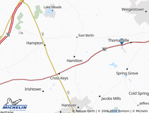Kaart MICHELIN Hamilton - ViaMichelin