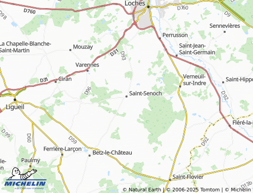 MICHELIN Saint-Senoch map - ViaMichelin