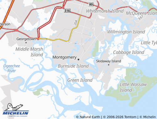 Mappa MICHELIN Montgomery - ViaMichelin