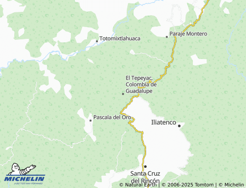 MICHELIN El Tepeyac, Colombia de Guadalupe map - ViaMichelin