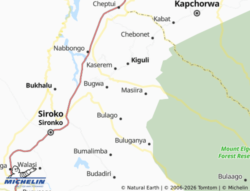 MICHELIN Buginyanya map - ViaMichelin