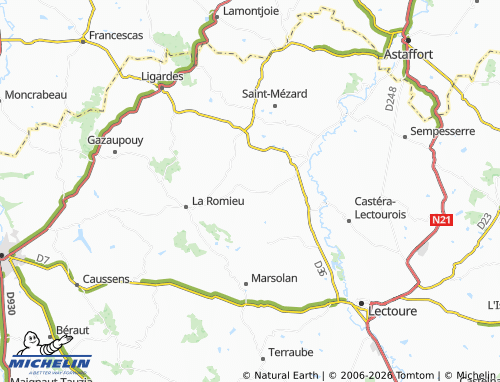 Mappa MICHELIN Larroque-Engalin - ViaMichelin