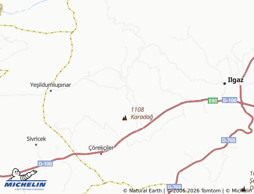 MICHELIN Eskice map - ViaMichelin