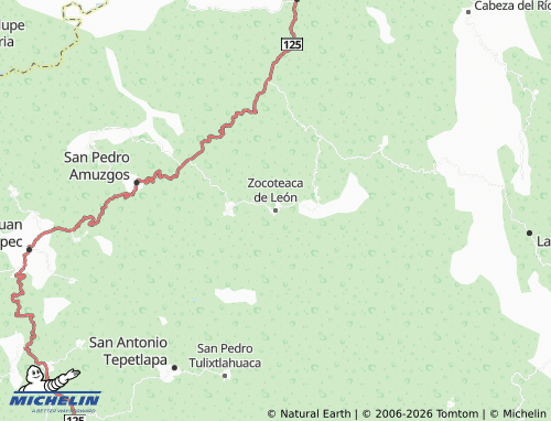 Mappa MICHELIN Zocoteaca de León - ViaMichelin
