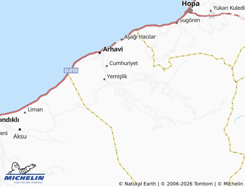 MICHELIN-Landkarte Dereüstü - ViaMichelin