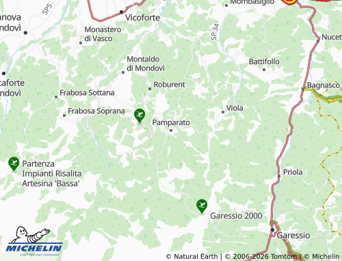 Mapa MICHELIN Pamparato - ViaMichelin