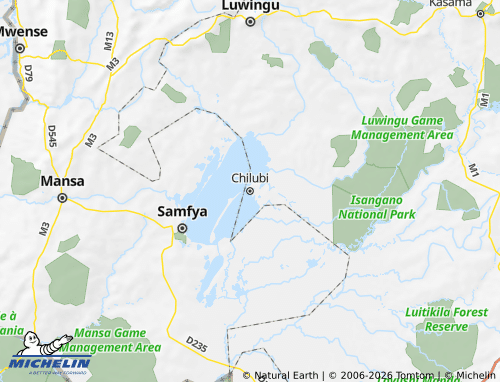Mappa MICHELIN Chilubi - ViaMichelin