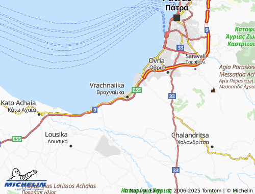 Carte MICHELIN Vrachnaiika - ViaMichelin