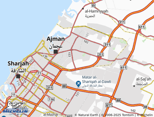 MICHELIN Mowaihat 1 map - ViaMichelin